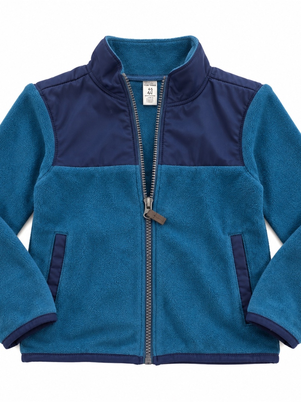 Carter's Teal & Navy Zip Fleece Jacket